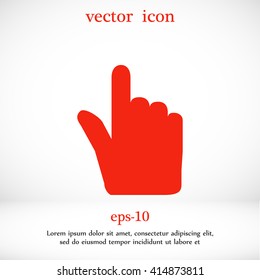 Hand cursor vecior icon