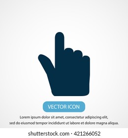 Hand cursor vecior icon