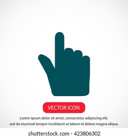 Hand cursor vecior icon