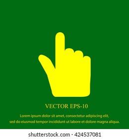 Hand cursor vecior icon