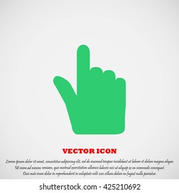 Hand cursor vecior icon