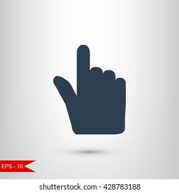 Hand cursor vecior icon