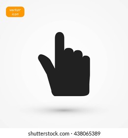 Hand cursor vecior icon