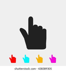 Hand cursor vecior icon