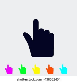 Hand cursor vecior icon