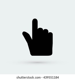 Hand cursor vecior icon