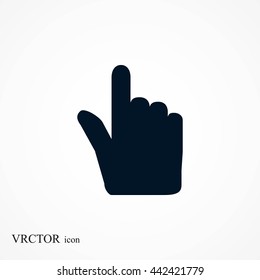 Hand cursor vecior icon