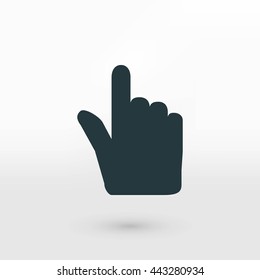 Hand cursor vecior icon