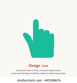 Hand cursor vecior icon