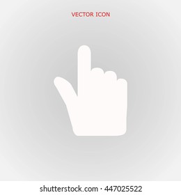 Hand cursor vecior icon