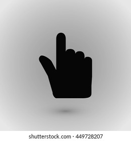 Hand cursor vecior icon