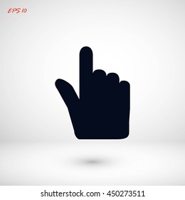 Hand cursor vecior icon