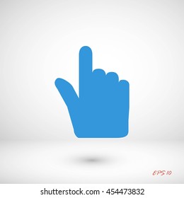 Hand cursor vecior icon