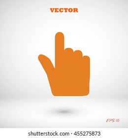 Hand cursor vecior icon