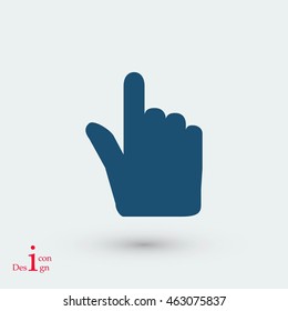 Hand cursor vecior icon