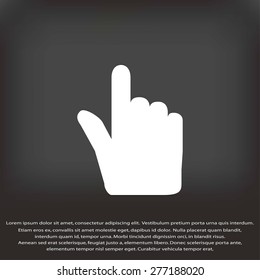 Hand cursor vector icon