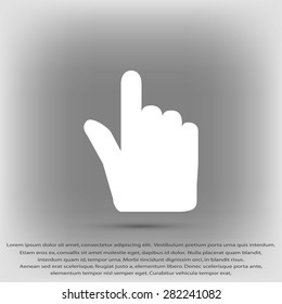 Hand cursor vector icon