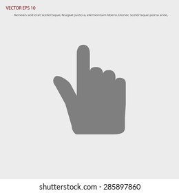 Hand cursor vector icon