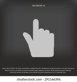 Hand cursor vector icon