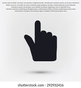 Hand cursor vector icon