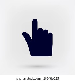 Hand cursor vector icon