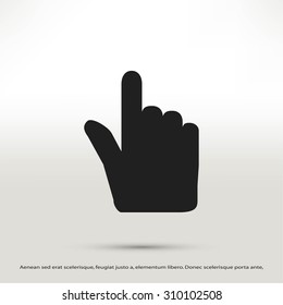 Hand cursor vector icon