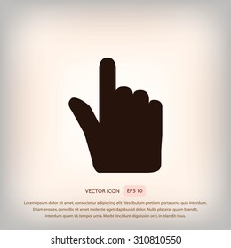 Hand cursor vector icon