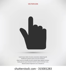 Hand cursor vector icon