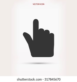 Hand cursor vector icon