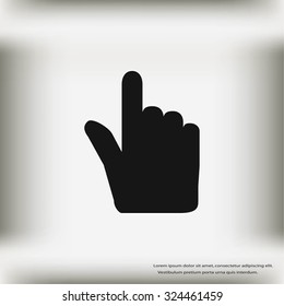 Hand cursor vector icon