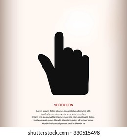 Hand cursor vector icon