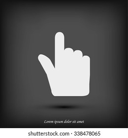 Hand cursor vector icon