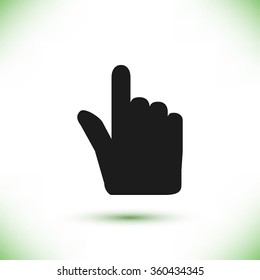 Hand cursor vector icon