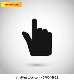 Hand cursor vector icon