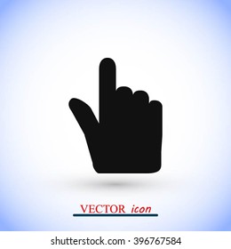 Hand cursor vector icon