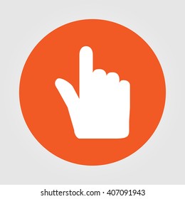 Hand cursor vector icon