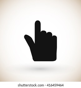 Hand cursor vector icon