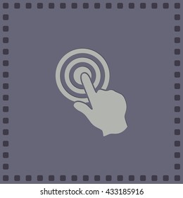 Hand cursor vector icon
