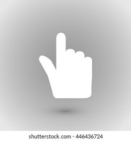 Hand cursor vector icon