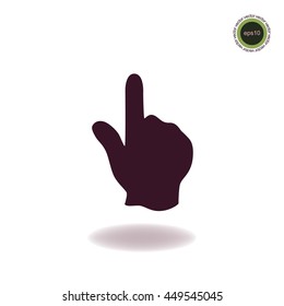 Hand cursor vector icon