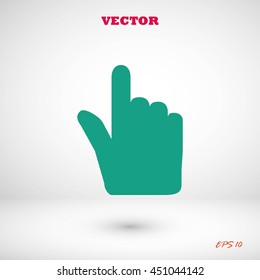 Hand cursor vector icon