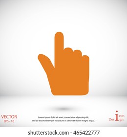 Hand cursor vector icon