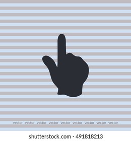 Hand cursor vector icon