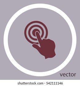 Hand cursor vector icon