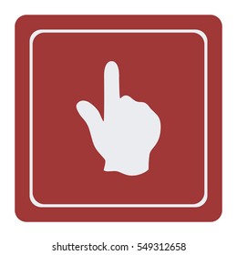 Hand cursor vector icon
