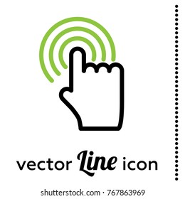 hand cursor vector icon