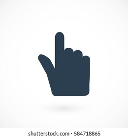 Hand cursor vector icon, flat design best vector icon