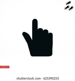 Hand cursor vector icon, flat design best vector icon