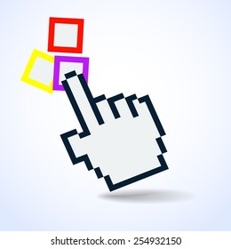 hand cursor.vector illustration.