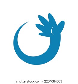 hand curve logo icon template 1